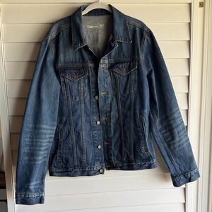 GAP Classic Indigo Denim Jacket - medium tall